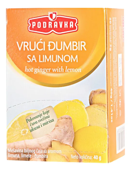 Caj vruci djumbir sa limunom Podravka40g Podravka