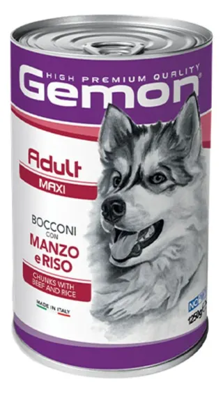 MG 1250g gemon dog adult konz. maxi govedina/riz