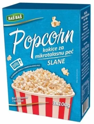 KOKICE ZA MIKROTALASNU SLANE BAŠ BAŠ 3X100G