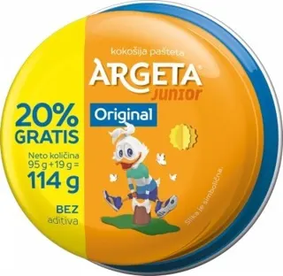Argeta junior kokotija patteta 95+19 g