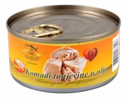 TUNJEVINA U ULJU KOMADICI GOLD PRIMA 170gr MODULATOR