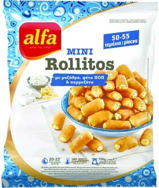 MINI ROLLITOS FETA ALFA FOODS 750G