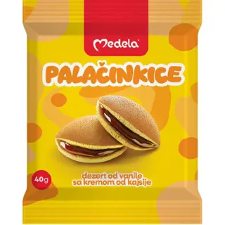 Biskvit Palacinkice kajsija krem 50g