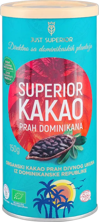 JUST SUPERIOR KAKAO PRAH DOMINIKANA 150g