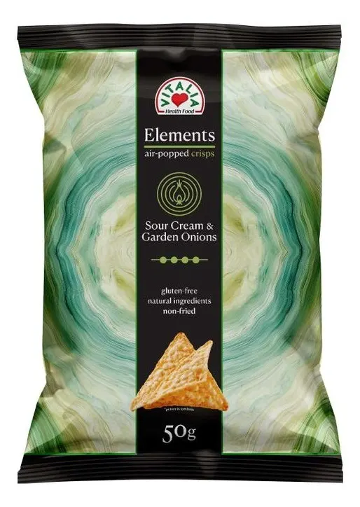 ČIPS EKSTRUDIRANI KISELA PAVLAKA I CRNI LUK 50G VITALIA VITALIA