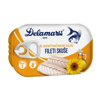 Filet skuse u bilj.ulju Delamaris 125g