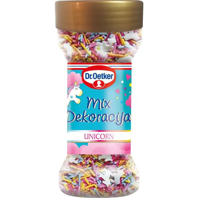 Dekor mix jednorog Dr.Oetker 52g Dr Oetker