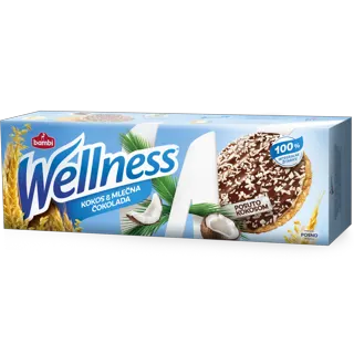 Keks Wellness preliveni sa kokosom 165g