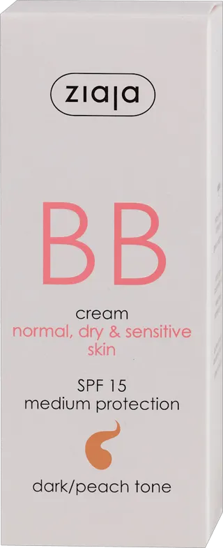 ziaja BB cream SPF 15 dark/peach to.50ml