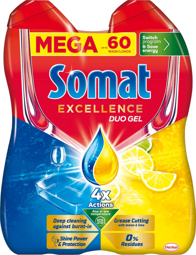 Duo Gel Lemon Somat 60WL 540 ml Somat