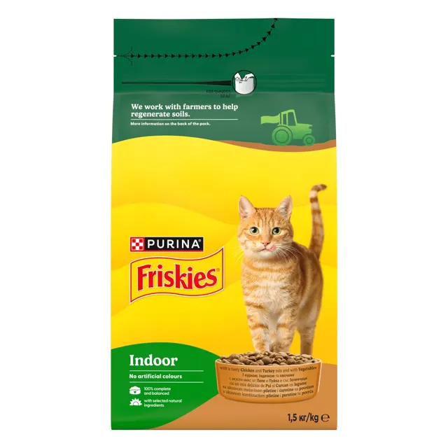 Friskies granule za macke indoor 1,5kg