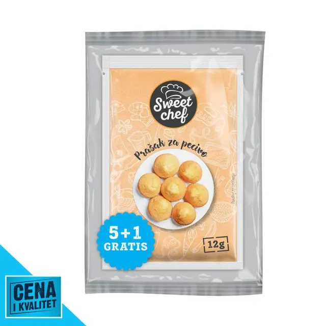 PRAŠAK ZA PECIVO 5+1 GRATIS 72G SWE SWEET CHEF