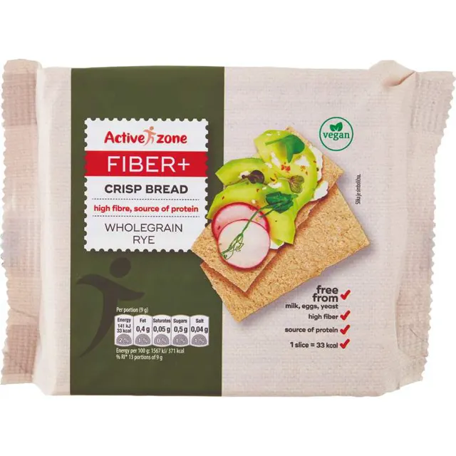 HLEB HRSKAV RAŽENI 125G ACTIVE ZONE ACTIVE ZONE
