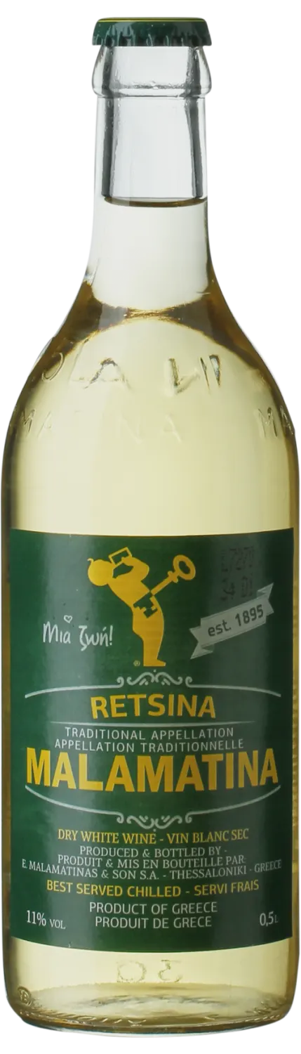 VINO MALAMATINA RETSINA 0.5L EXTRA COFFEE BEOGRAD
