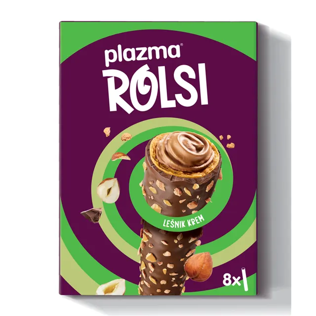 KEKS BAMBI PLAZMA ROLLS SA LEŠNIKOM 130G BAMBI PLAZMA