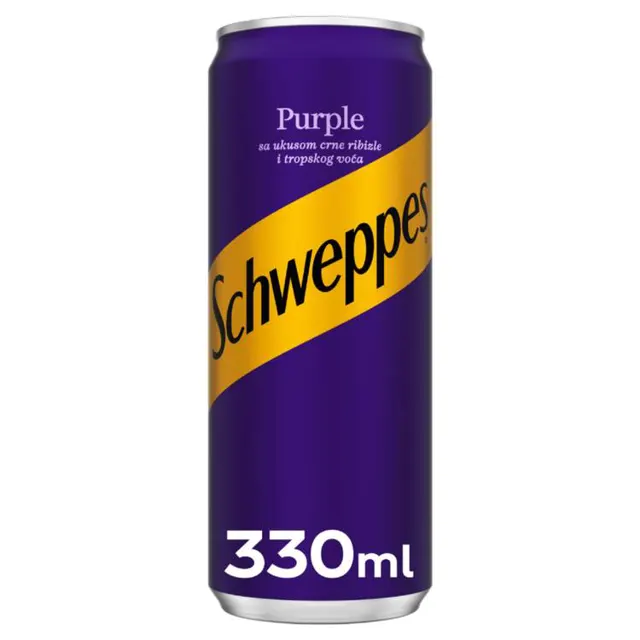 Schweppes purple 0.33l. #24 SCHWEPPS