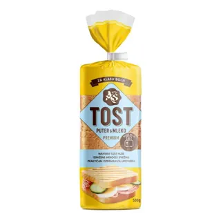 TOST PUTER & MLEKO KLAS 500gr