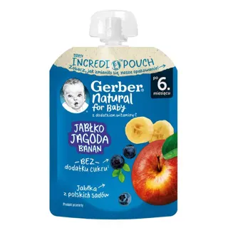 Pouch jabuka,borov.banana Gerber 80g