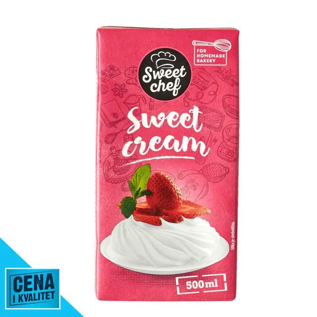 ŠLAG KREM BILJNI 500ML SWEET CHEF SWEET CHEF