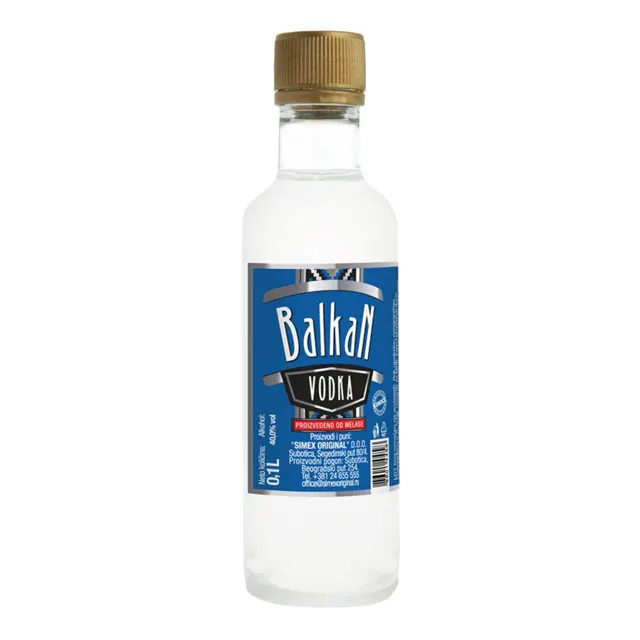 VODKA BALKAN 40% 0.1L SIMEX SIMEX ORIGINAL