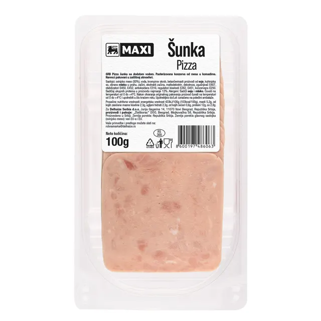 Pizza sunka slajs Maxi 100g Maxi