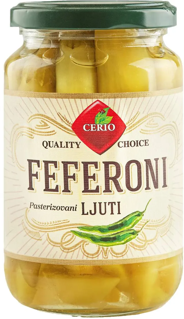 FEFERONI LJUTI 320gr BENLIAN FOOD Cerio