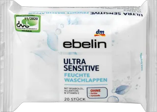 ebelin vlažne krpice ultra sens. 20kom
