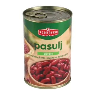 CRVENI PASULJ KONZERVA 400gr PODRAVKA
