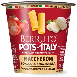 PASTA CUP MACCHERONCINI, PARAD.MOZAR. BERRUTO 70G