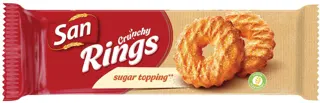 San Crunchy Rings Sugar 168g #12 Mondelez