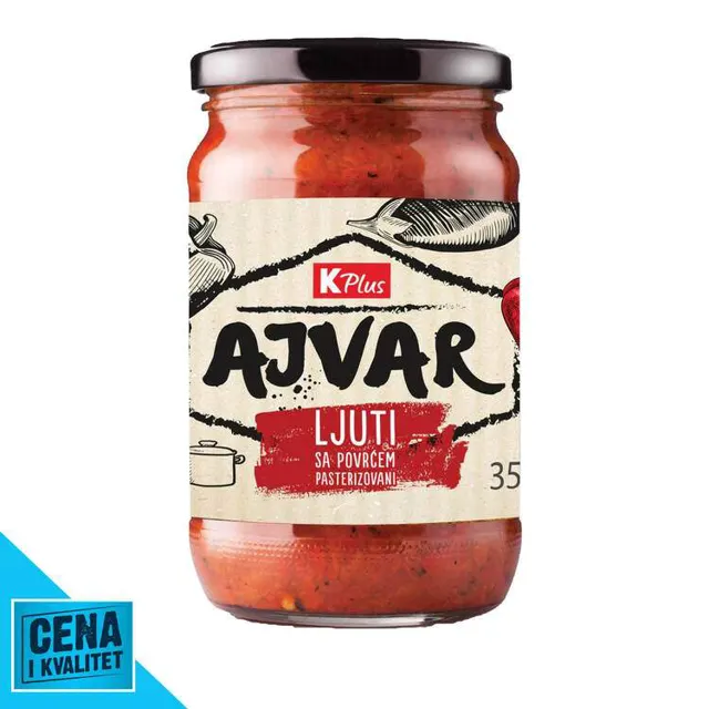 AJVAR BLAGI SA POVRĆEM 350G K PLUS K PLUS