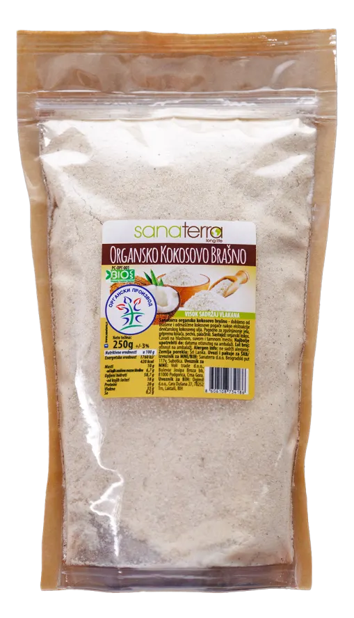 KOKOSOVO BRAŠNO ORG 250G SANATERRA SANATERRA