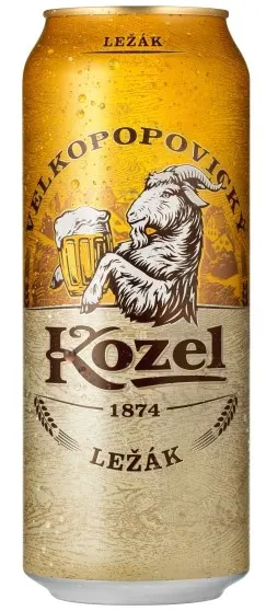 Kozel premium svetlo pivo limenka 500 ml