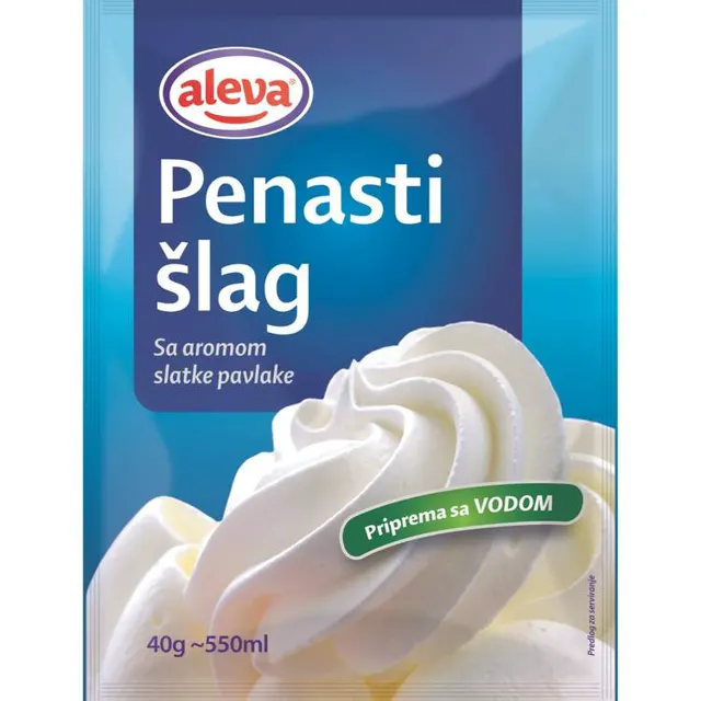 slag pena 40g priprema sa vodom aleva ALEVA