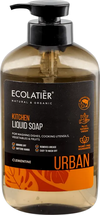 ECOLATIER CLEMENTINE Ku.t.sapun 600ml OS