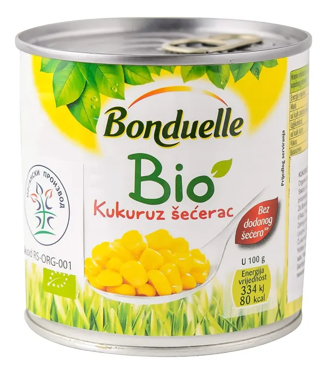 KUKURUZ BIO 340GR BONDUELLE BONDUELLE