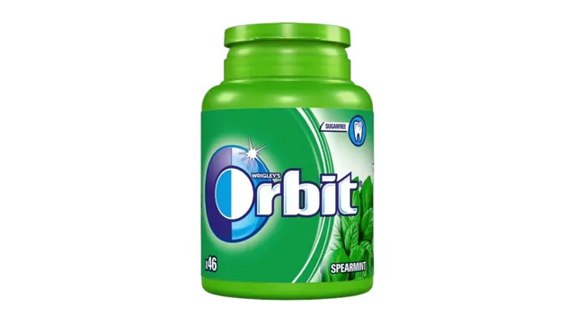 Zvake Spearmint 46p bottle Orbit 64g Orbit