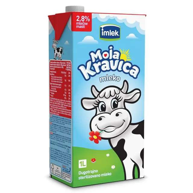 Mleko ster.2.8%mm Moja kravica BPslim 1L Moja kravica