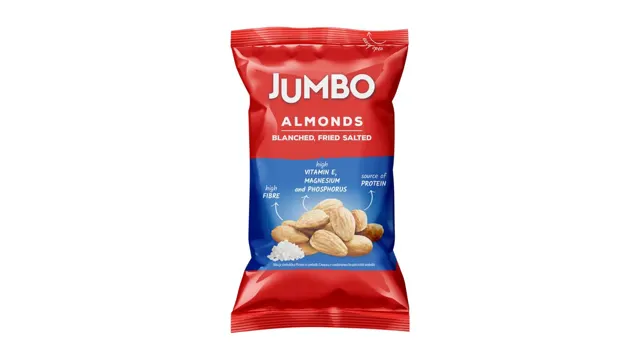 Badem przeni,oljusteni slani Jumbo75g Jumbo