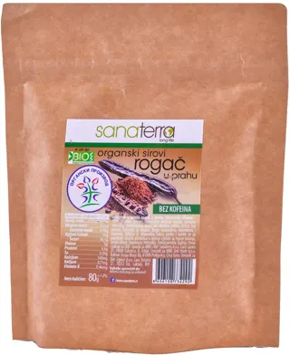 Sanaterra org.sirovi rogač u prahu 80g