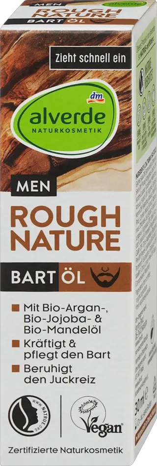 alverde MEN ulje/bradu Rough Nature 30ml