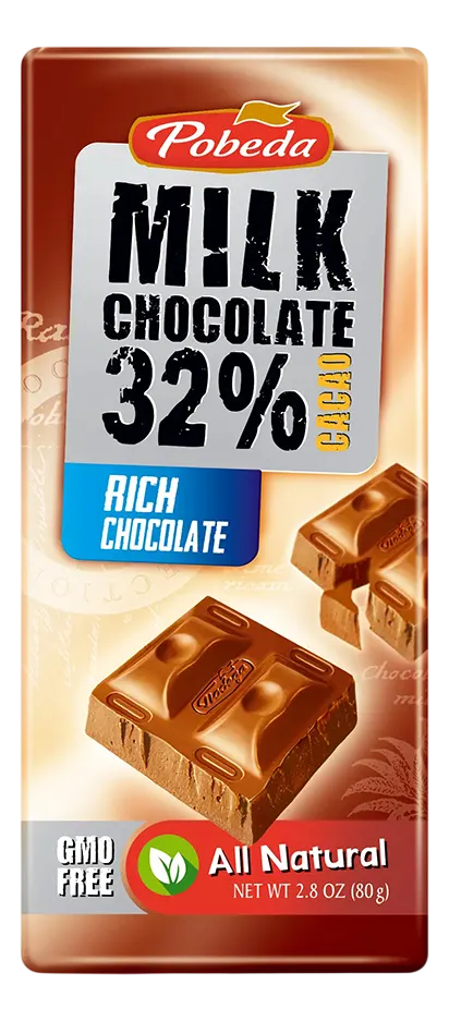 COKOLADA MLECNA POBEDA 32% KAKAO 80gr SERBOFOOD
