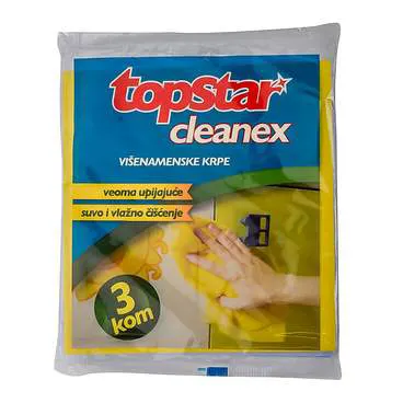 Cleanex višenamenska krpa 3/1 3 kom TOP STAR