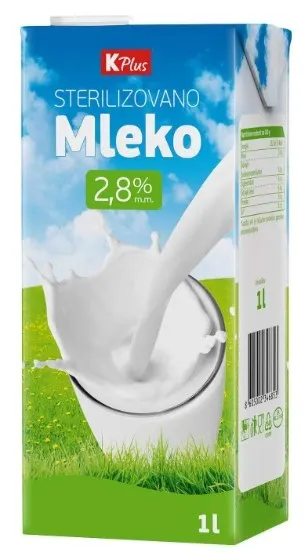 MLEKO UHT 2,8%MM 1L K PLUS