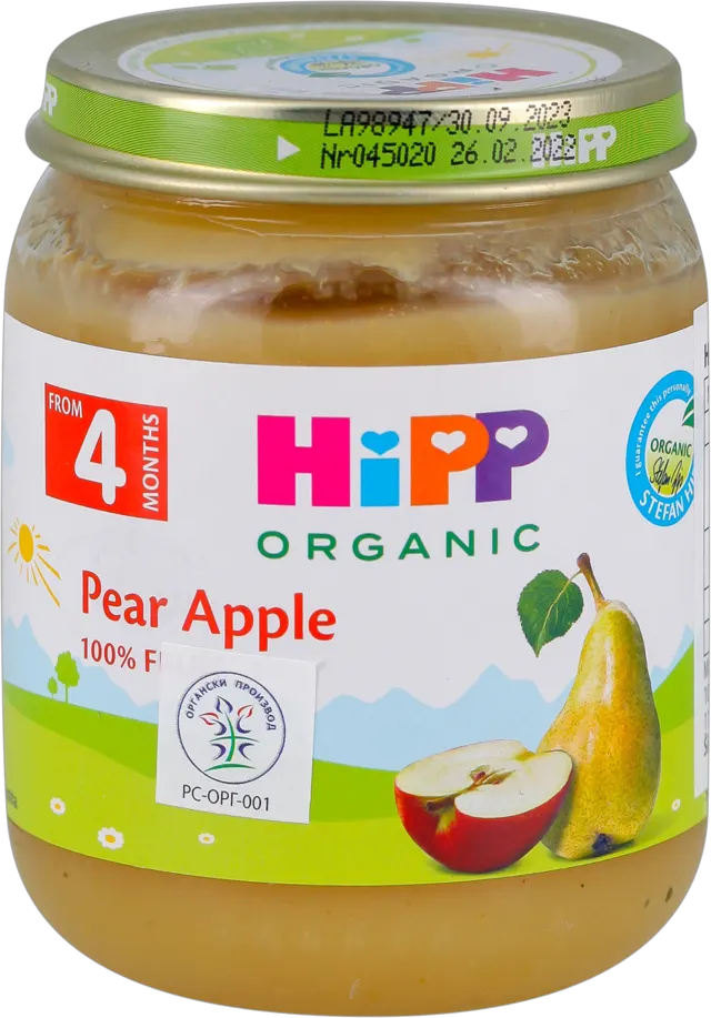 Hipp jabuka sa kruskom 125g 4M+ Mercata VT HiPP