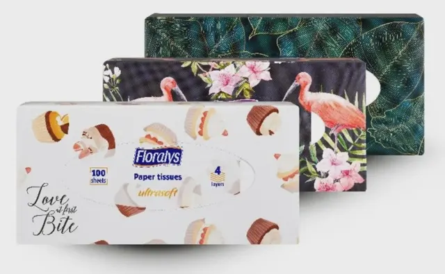 Papirne maramice, 4-slojne MK32 100listić Floralys