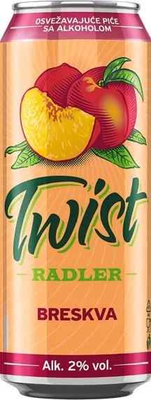 Twist breskva limenka 500 ml LAV TWIST