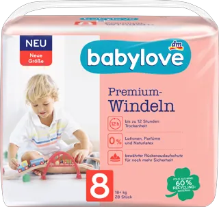 babylove pelene vel. 8 18+kg 28kom