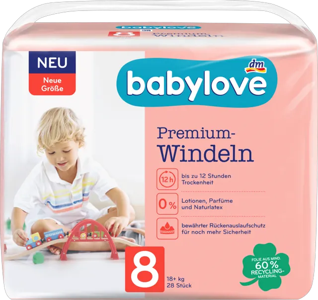 babylove pelene vel. 8 18+kg 28kom babylove