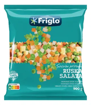 Zamrznuta ruska salata 900g Friglo